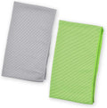2 Pack Evaporative Cooling Towel, 12X40 Inch Chill Pat for Sports, Workout, Fitness, Gym, Yoga, Pilates, Travel, Camping & More (Green, Gray)