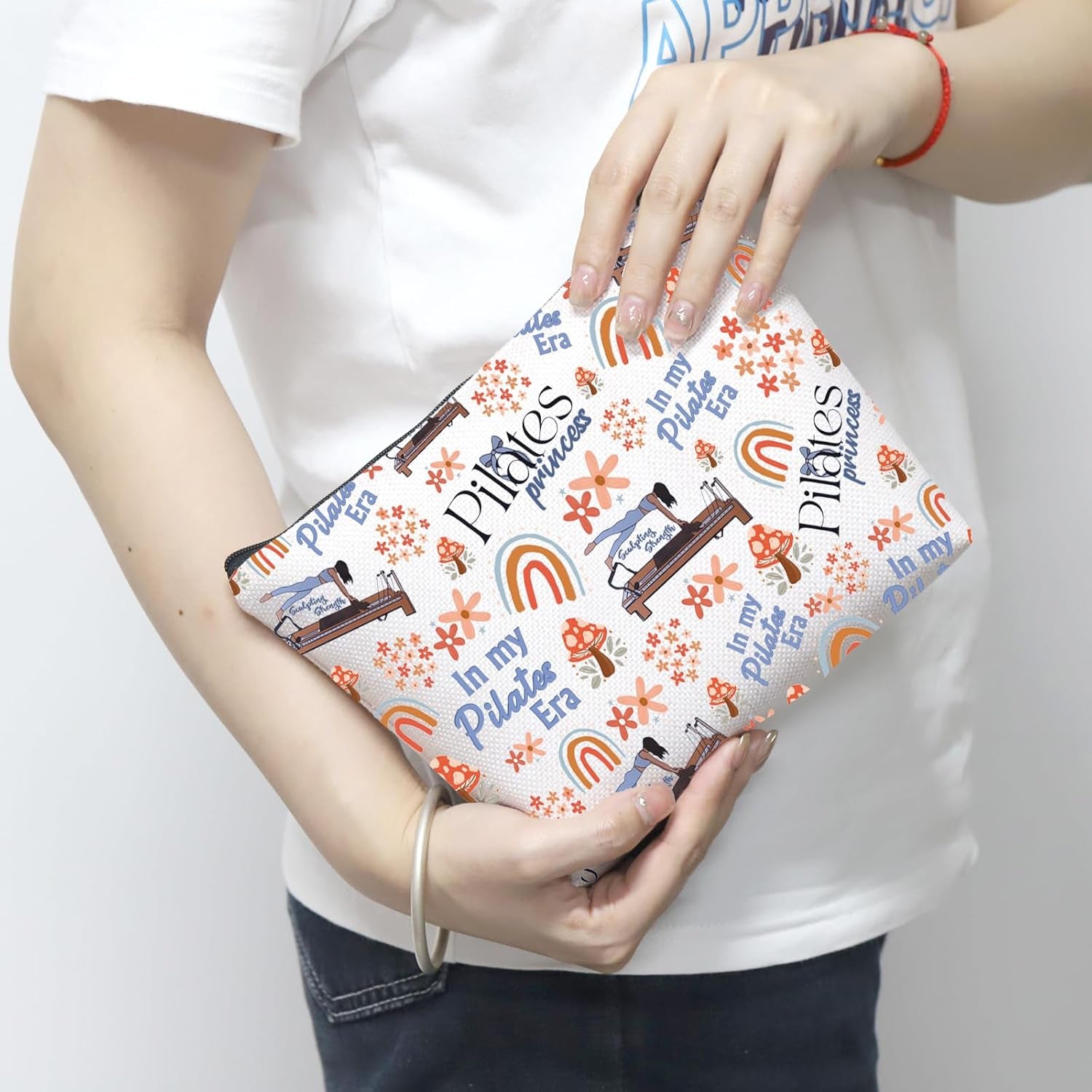 Pilates Lover Gift Pilates Cosmetic Bag Pilates Mom Gift Pilates Instructor Gift Pilates Teacher Gift (Pilates Bag)