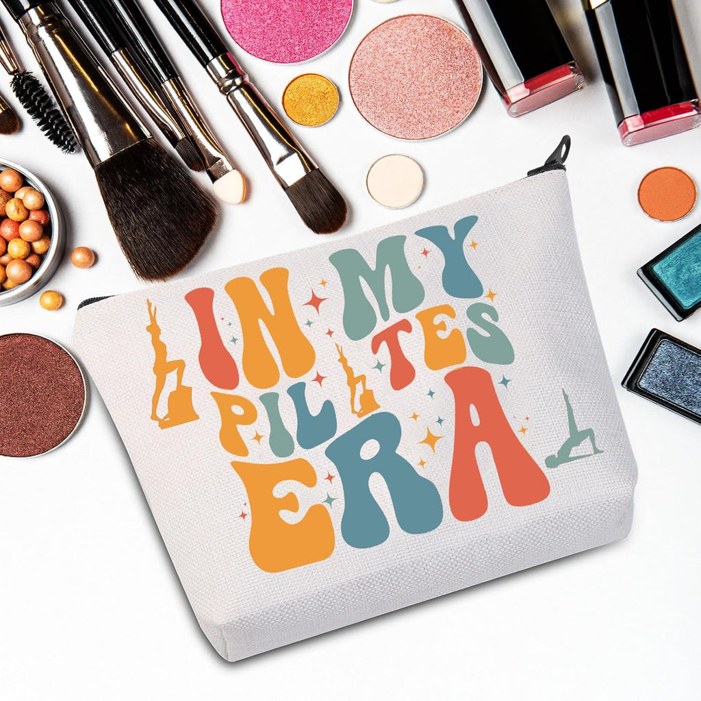 Pilates Makeup Bag Pilates Lover Gifts Pilates Yoga Gifts Pilates Teacher Gifts Pilates Instructor Zipper Bag (My Pilates)